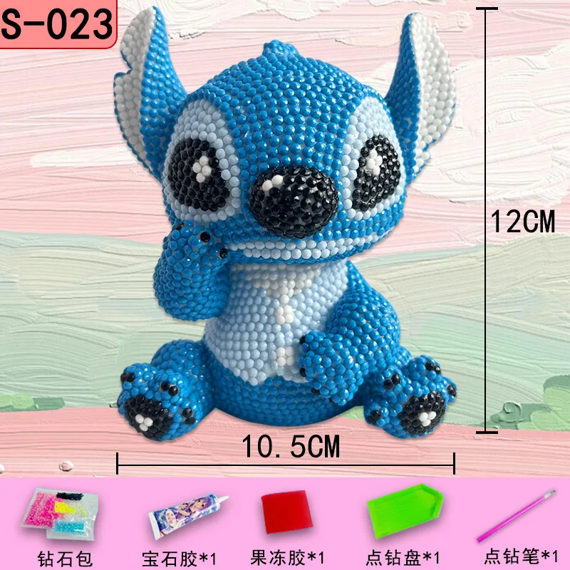 

Piggy Bank Children's Handicraft DIY Point Drilling Piggy Bank Ornaments Sticker Diamond Painting Vinyl Doll Children Toys Gift