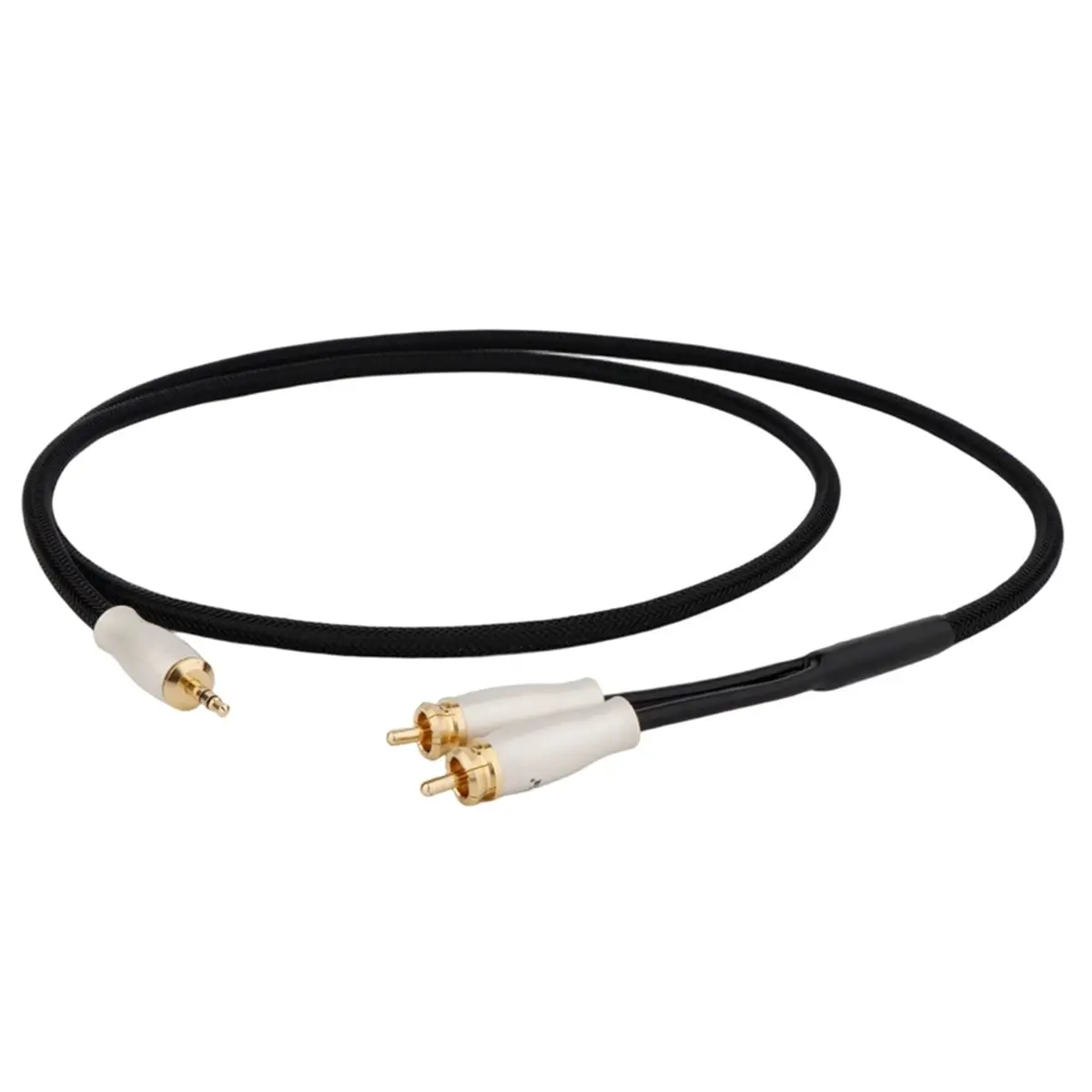 【EASTER DAY996~@！ Preffair Suitable One-to-Two Audio Cable Gold-Plated 3.5 to RCA to Dual Lotus Amplifier Audio Cable