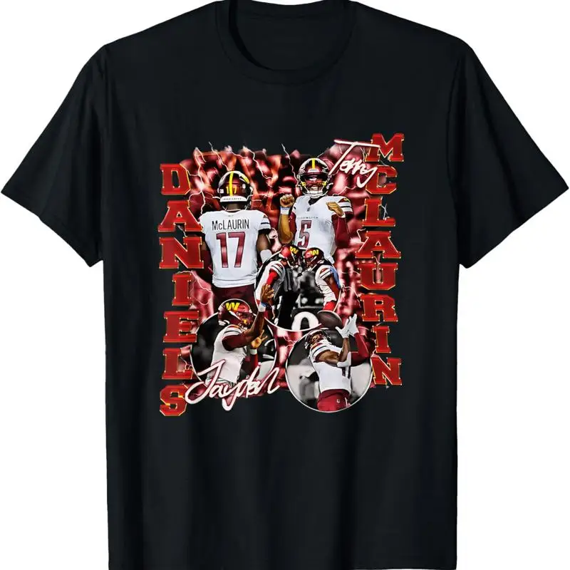 Jayden Daniels Terry Mclaurin Design 90S T Shirt