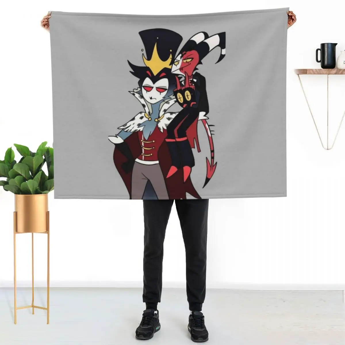 Helluva Boss Stolas x Blitz Throw Blanket Vintage Luxury Bed Summer Beddings Decorative Sofas Blankets