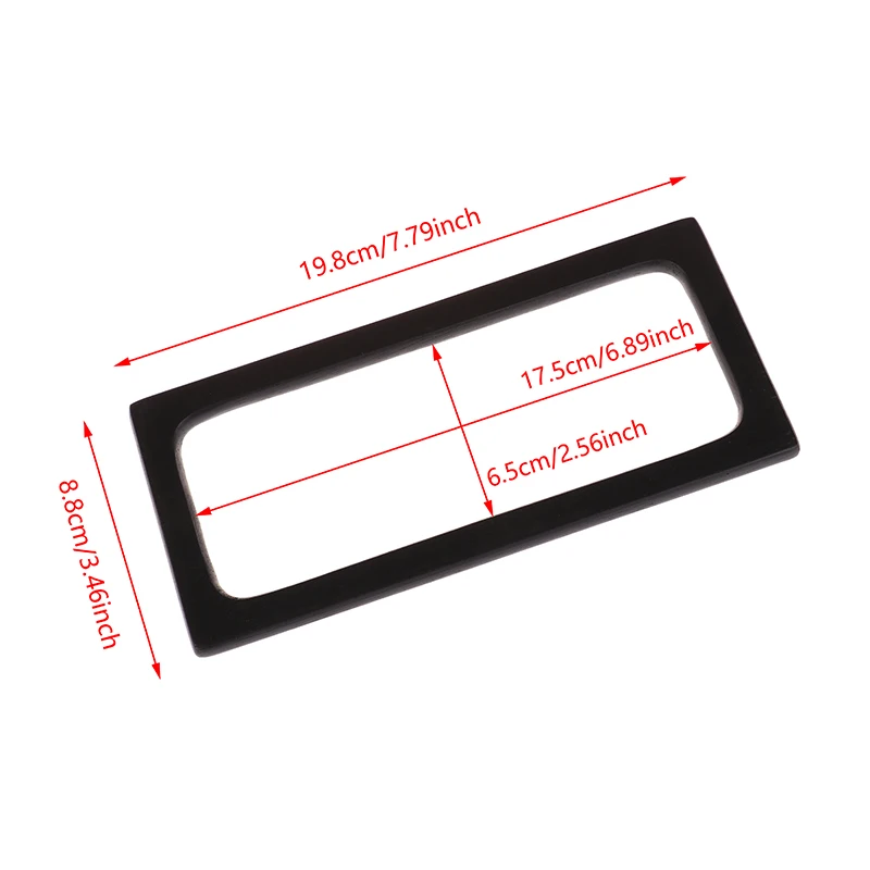 1 pçs quadrados sacos de madeira lidar com diy costura suportes bolsa quadros alças para fazer acessórios bolsa