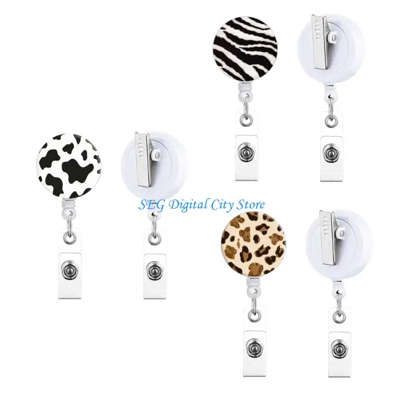 U75B Flexible Rotating Card Holder With Vibrant Fashionable Petal Design Quality ABS Construction And Adjustable Cord Length