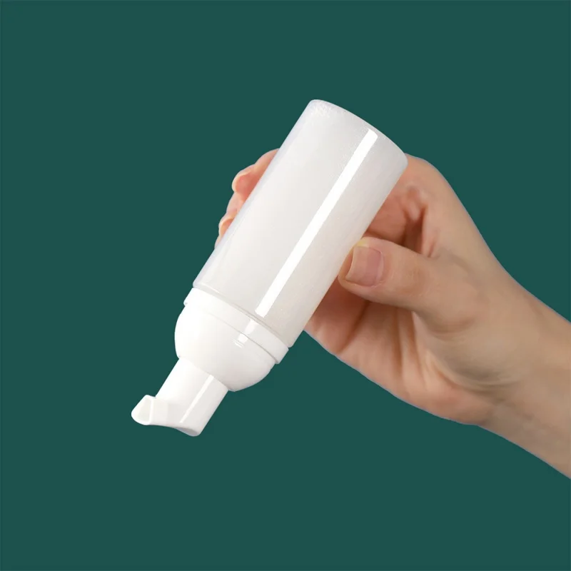 1 x 50ml Travel Portable Shampoo Dispenser Bottle Push-On Face Wash Hand Sanitizer Storage Bottle