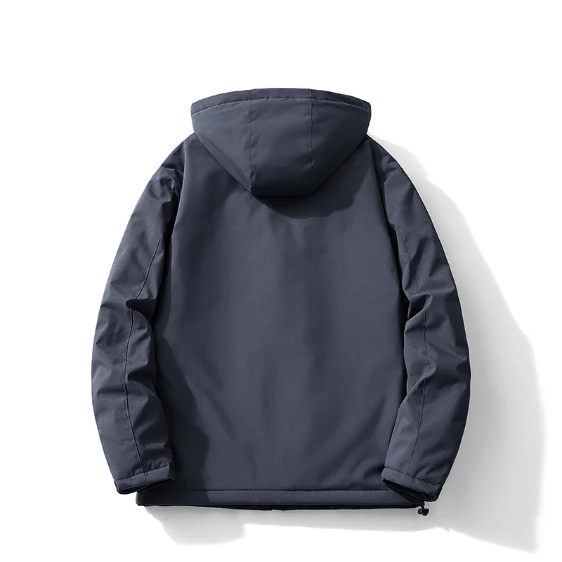 الشتاء سترات سميكة الدافئة Casacos De Inverno Masculino القطن رجالي مقنعين سترة موضة ملابس كاجوال سستة مريحة