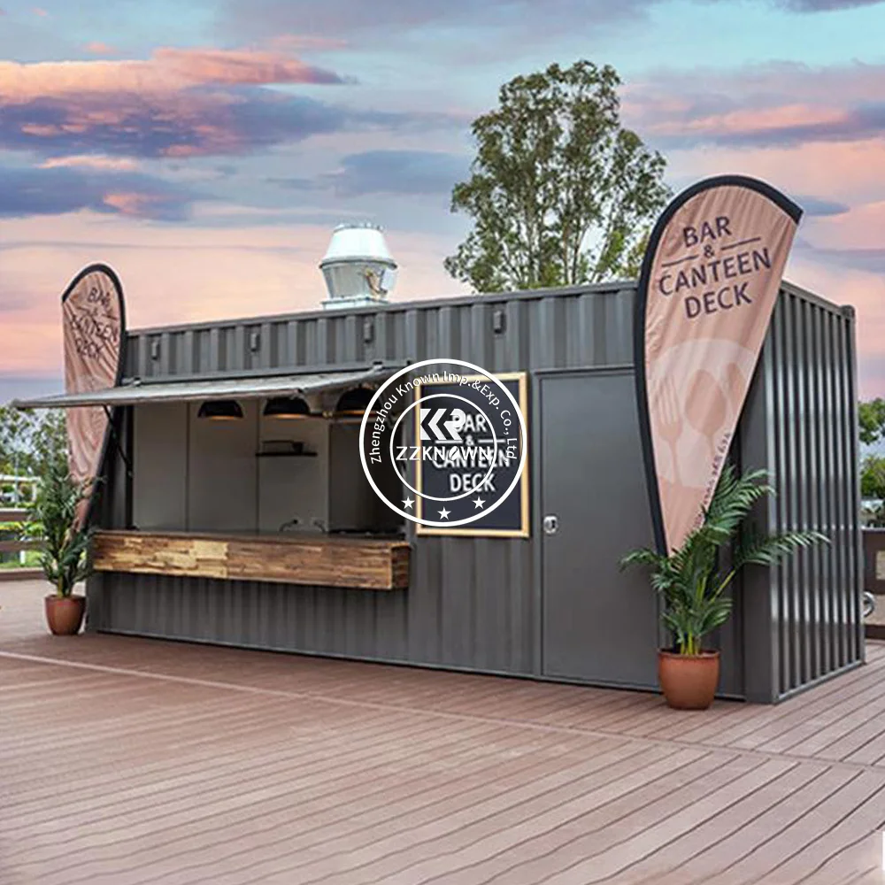 2024 Shipping Container Bar Prefab Restaurant Cafe Container Fast Food Kiosk Coffee Shop