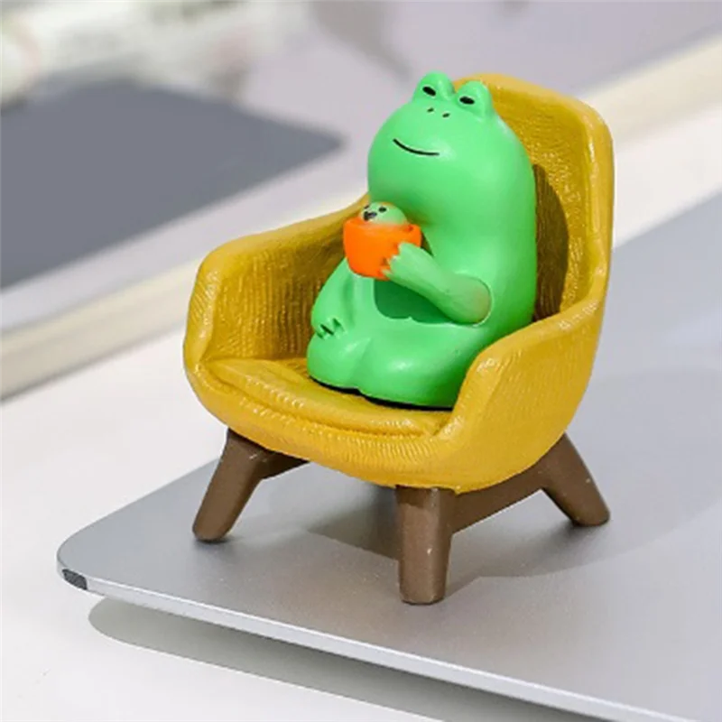 F-F Funny Resin Frog Statue Frog Statue Decor For Home Decor, Party Decor, Office, Desk, Bathroom Decoration