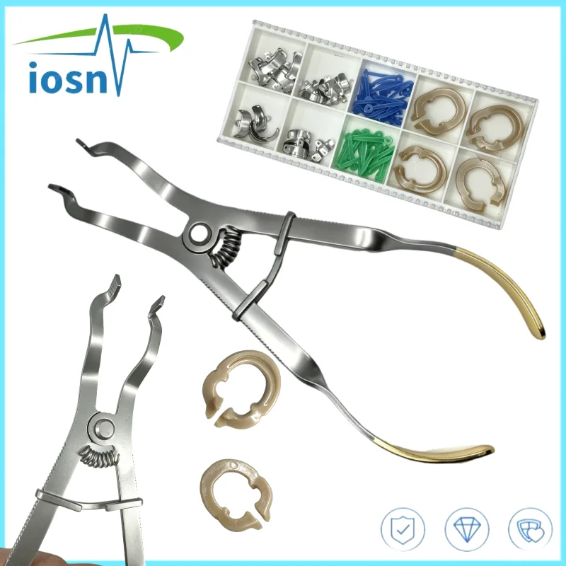 

Dentistry High quality Resin clip Forming Piece Placing Forceps Stainless Steel Forming Flaky Novel clasp distractor set