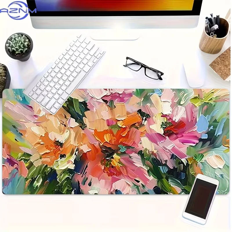 Colorful Flower Mouse Pad, Made of Rubber, Various Sizes Offered, Great for Coders And Gamers, Excellent As a Graduation/Birthda