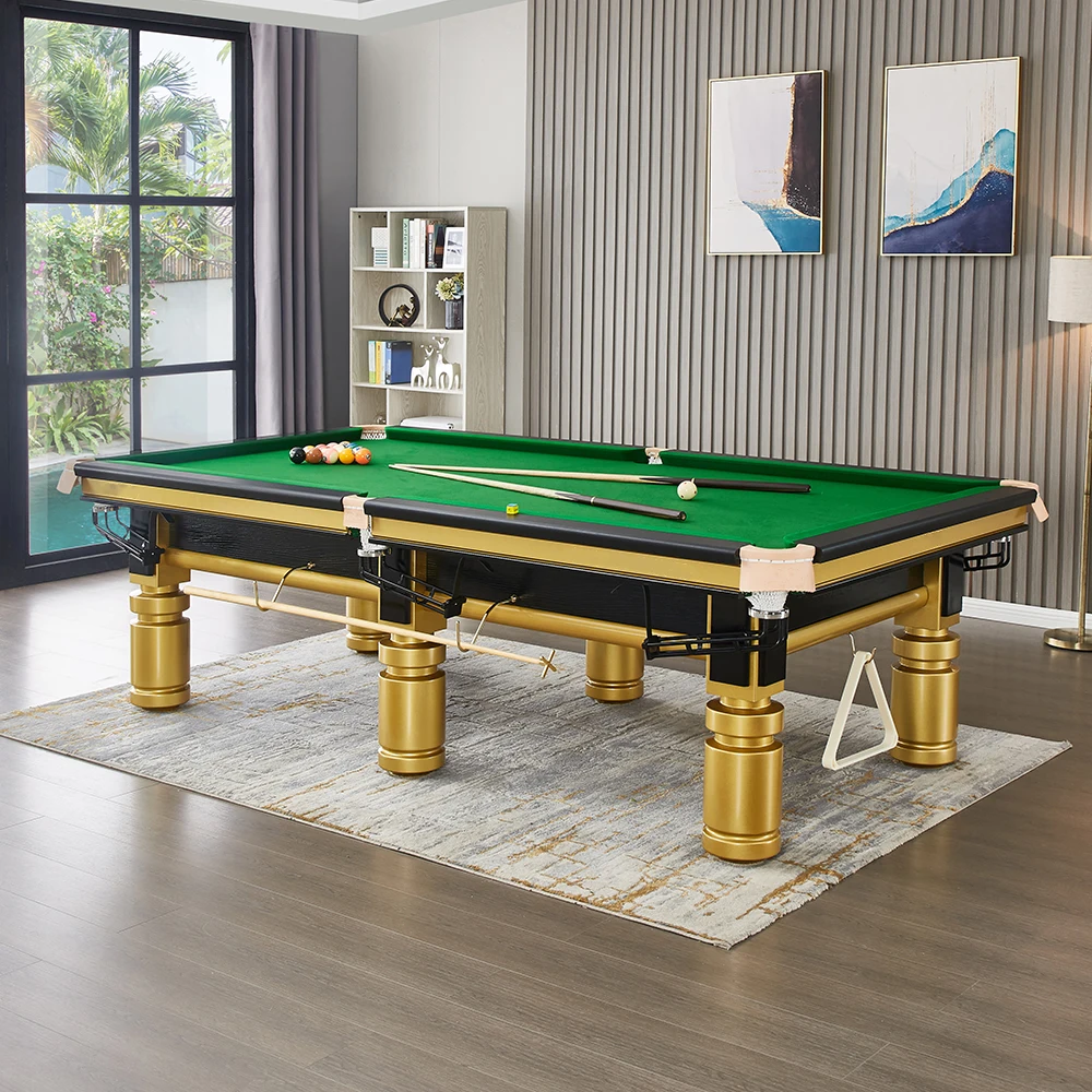 

Коммерческий американский 8-шаровой стальной банковский бильярдный кейс Club Home Standard High Top Pool Table Set Factory