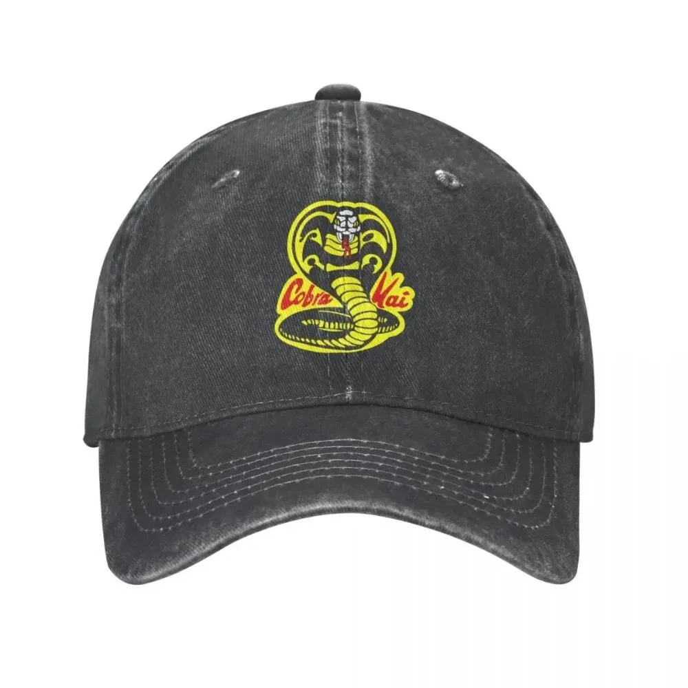 

2026 Hip Hop Baseball Cap Adjustable Hat Cobra Kai The Karate Kid Spring Autumn Cap Hats Snake Karate Dojo Anime Denim Casquette