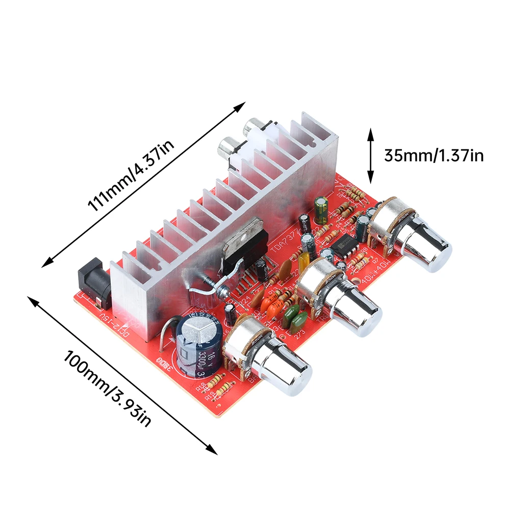 DC 12V 40Wx2 TDA7377 2.0 Dual Channel Digital Power Audio Stereo Amplifier Board Electronic Kit