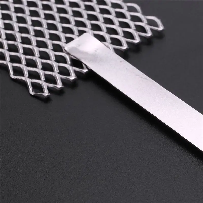 A32HOT-4Pcs 20 X 5Cm Mesh Platinized Titanium Anode Rhodium Jewelry Plating Plater Tool Mesh With Handle Jewellery Tool
