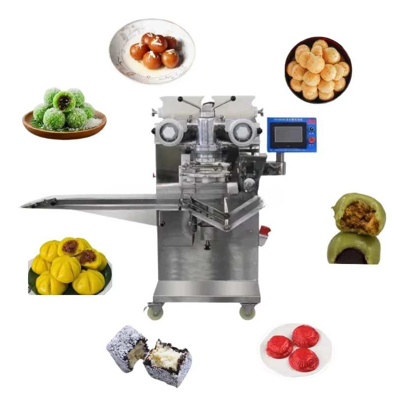Mozzarella Potato Croquette Automatic Stuffing Machine Walnut Filled Kahk Stuffing and Forming Machine for Bakery