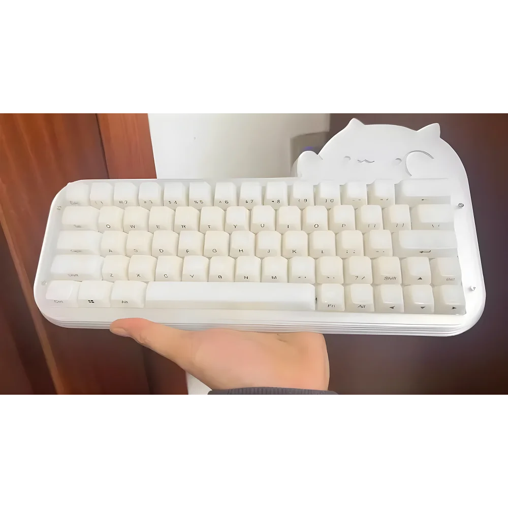 

GEFENSI Kannawa матовые белые полупрозрачные колпачки для клавиш PBT OEM 104 клавиши для механических клавиатур 60/84/98/108