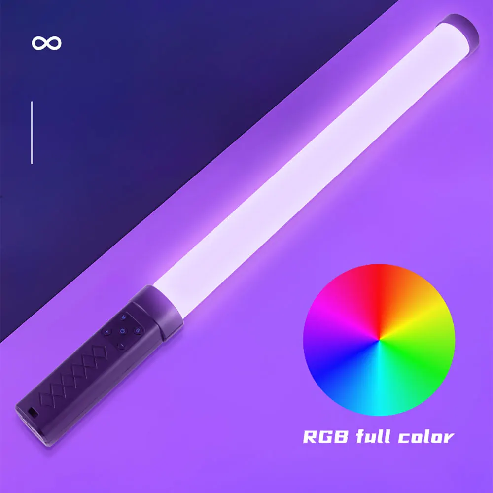 مصباح RGB 49 Led RGB مصباح إضاءة محمول باليد عصا إضاءة ملونة مصباح استوديو تصوير