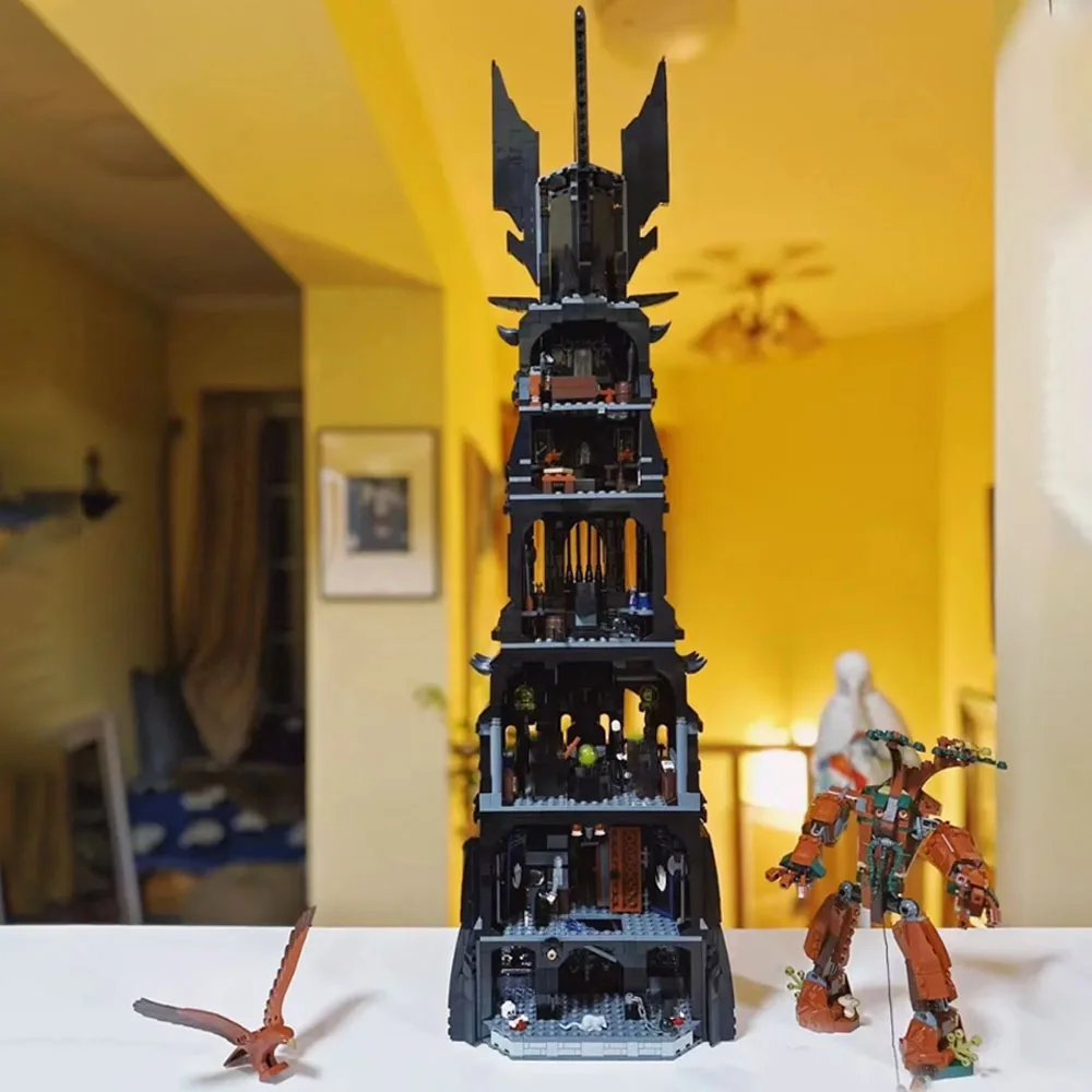 

NEW Creativity Movie Series Orthanc Tower Architecture Model Decorative Festival Party Gifts 2359Pcs