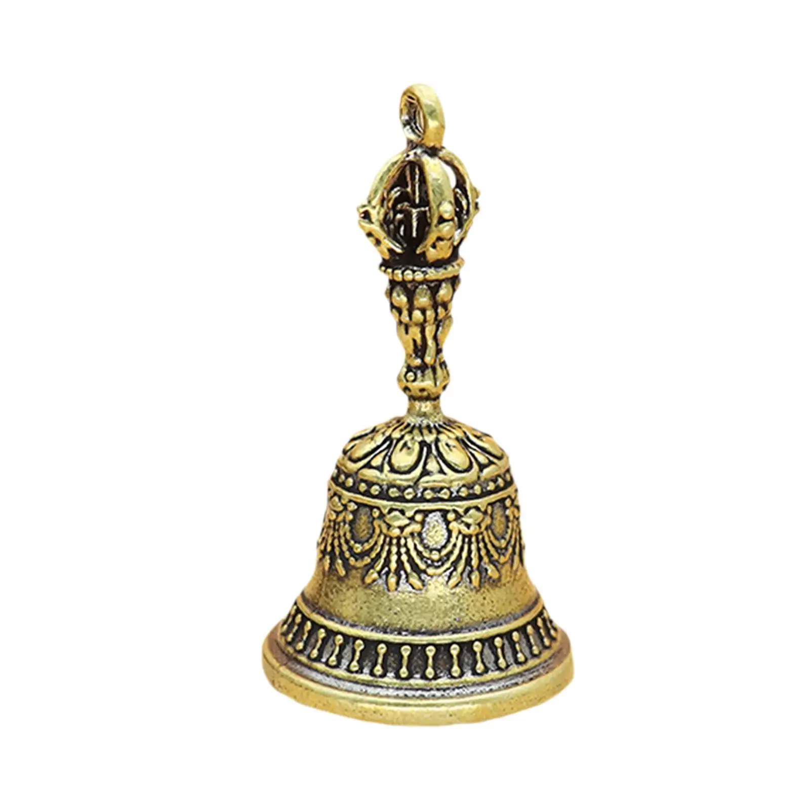 Brass Bell Ornament Multipurpose Portable Craft Meditation Accessories