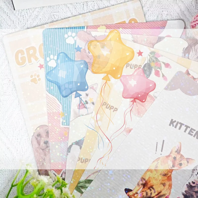 Cartoon Bow Decorative Insert Paper Cards For Transparent Tablet Case Reader Cover Decor
