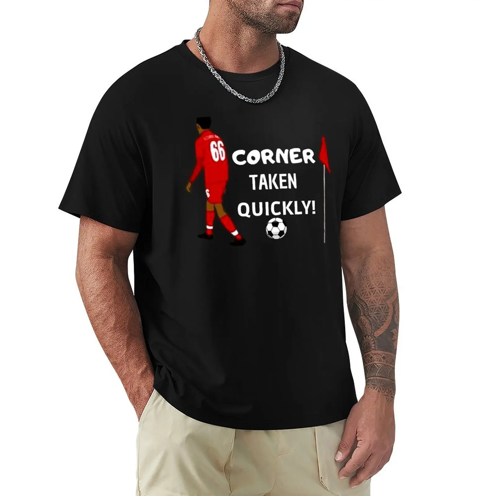 Corner taken quickly - football T-Shirt Casual Breathable Short Sleeve Top