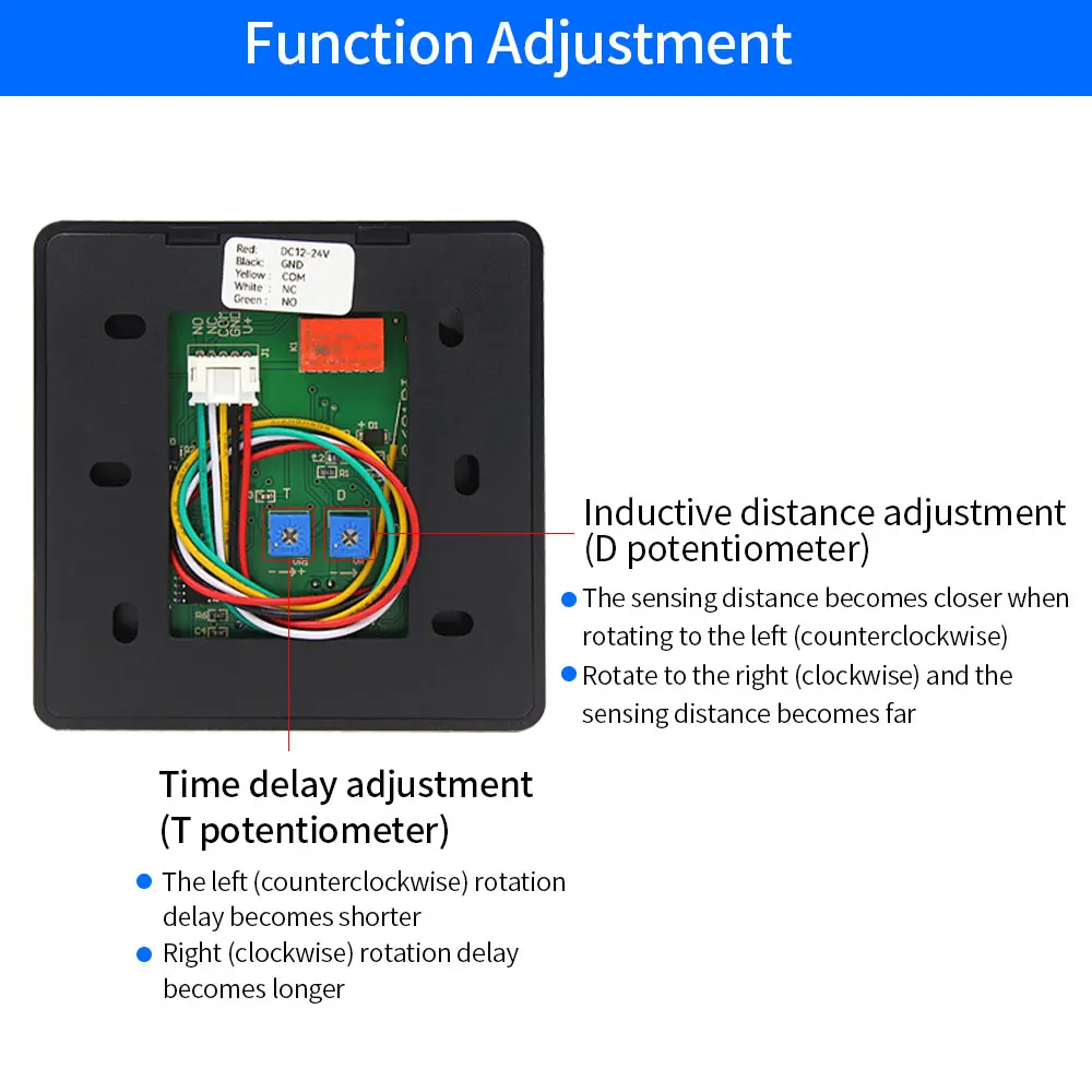 DC12V 24V IR Infrared Sensor Switch No Touch Contactless Switches Access Control Door Release Exit Button with LED Indication