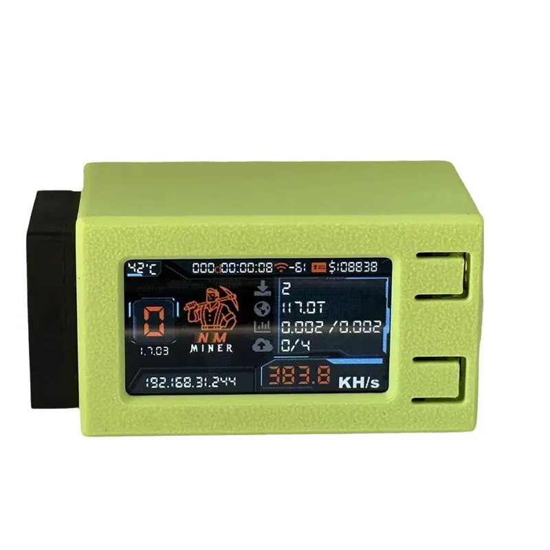 AB33-390KH/S BTC Miner Nmminer Nerdminer V2 Pro Max Bitcoin Solo Lottery Crypto Mining Unit With Cooling Fan Nerd
