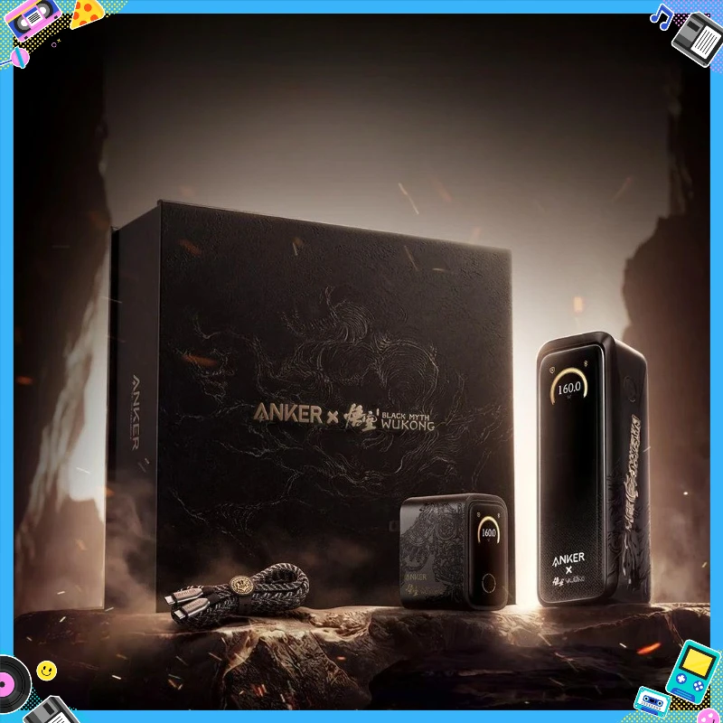 Anker Prime Black Myth Wukong Edition Power Bank 220W MAX Two-Way Fast Charging 20000mAh 3-Port Portable Compact Charger Gift