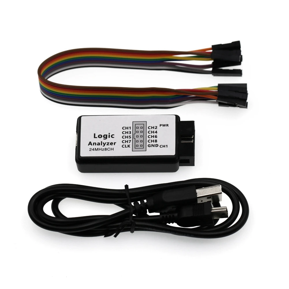 2 set analizzatore logico USB 24MHz 8 canali 24 m/secondi analizzatore logico Debugger per ARM FPGA Logic Analyzer Logic 24M 8CH