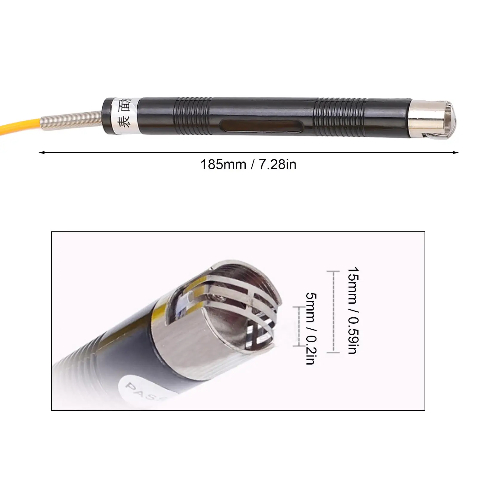 Accurate K Type Handheld Surface Thermocouple Probe - Lightweight Straight Shank for steel Manufacturing