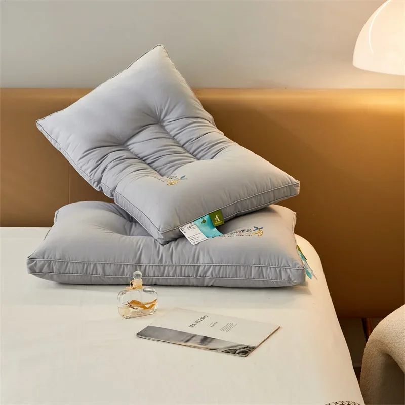 Maternal Infant Level Class A Cotton Antibacterial Pillow Family Hotel Orthopedic Neck Pillow Comfortable Sleep Pillow