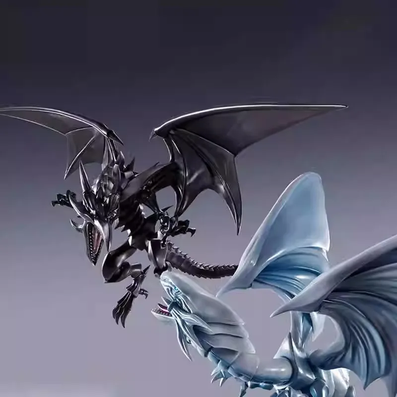 Yu-Gi-Oh Original S.H.Monsterarts Red Eyes Black Dragon And Blue Eyes White Dragon Figures Toys Gift Models Collection Gifts Toy