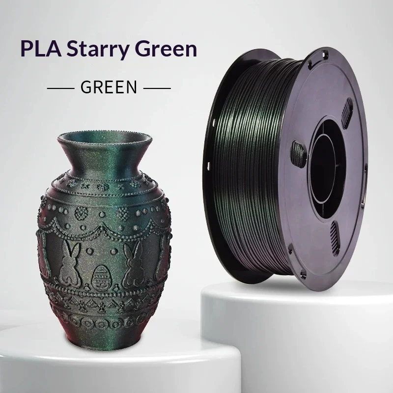 Lankee 3D Printer Filament Pla Galaxy Chameleon Shimmer Multicolor 1.75mm Printing Consumables For 3D Printing Projects