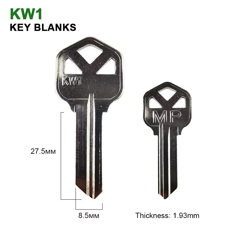 KW1 Key Blanks Nickel Key for house keys