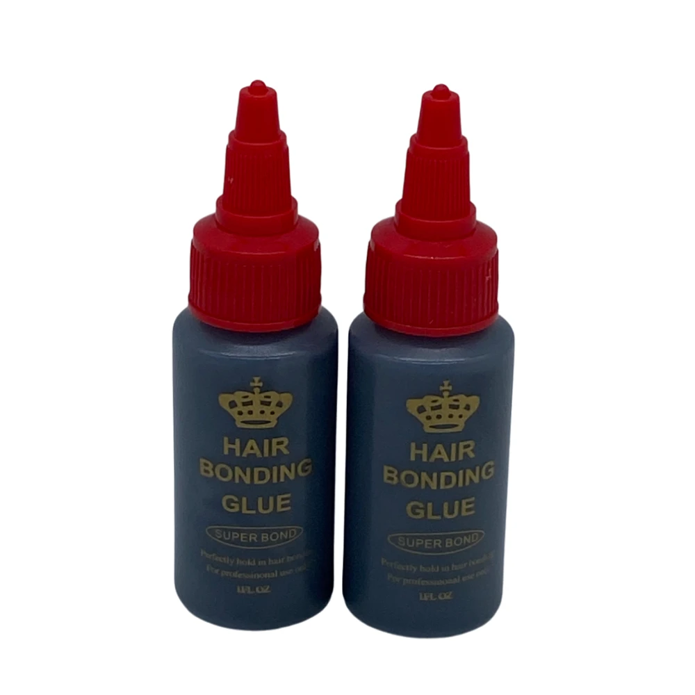 30 مل / 1 أونصة غراء ربط لحمة الشعر الأسود عالي الجودة لنسج الشعر - عقد قوي