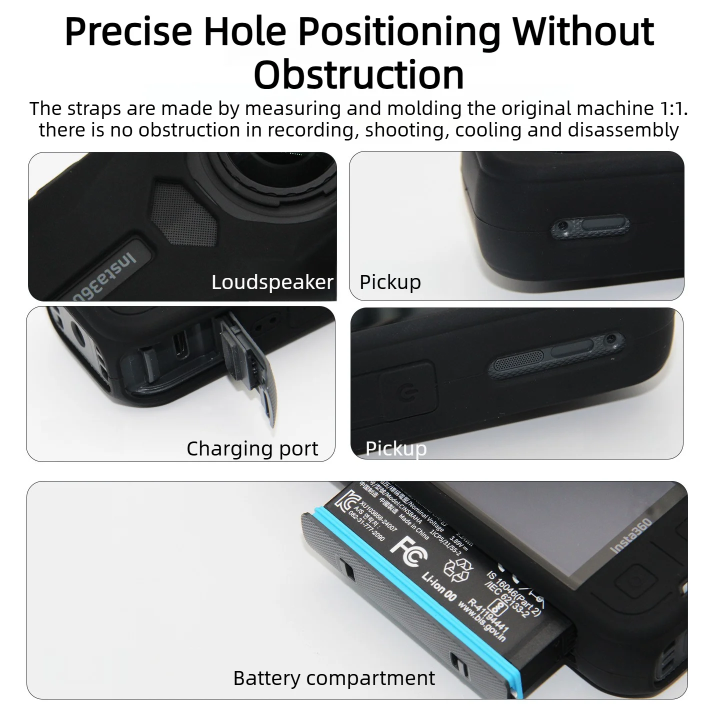 For Insta360 X5 Silicone Case Protective Shell Cover Anti-fall Collision Panoramic Action Camera Soft Shell for Insta360 X5