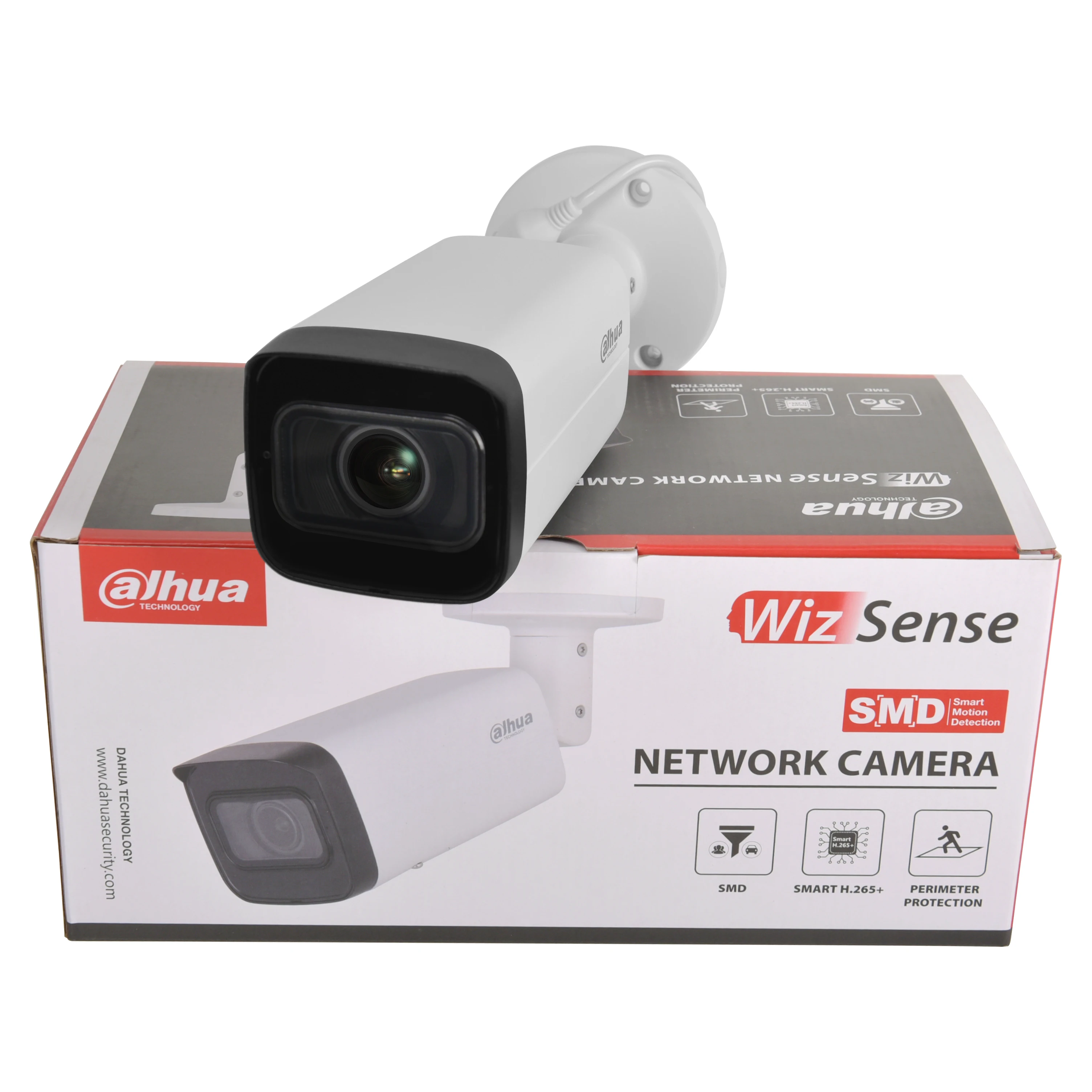 Dahua IPC-HFW2841T-ZAS กล้อง IP 8MP 4K 5X ซูมออเตอร์ไซด์ IPC-HFW2441T-ZAS 4MP wizsense bullet POE SD การ์ดไมโครโฟนในตัว IR 60เมตร