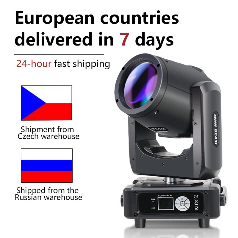 Projecteur à faisceau mobile 230W 7R, effet multifonctionnel pour discothèque, DJ, mariage, boîtes de nuit, éclairage de scène