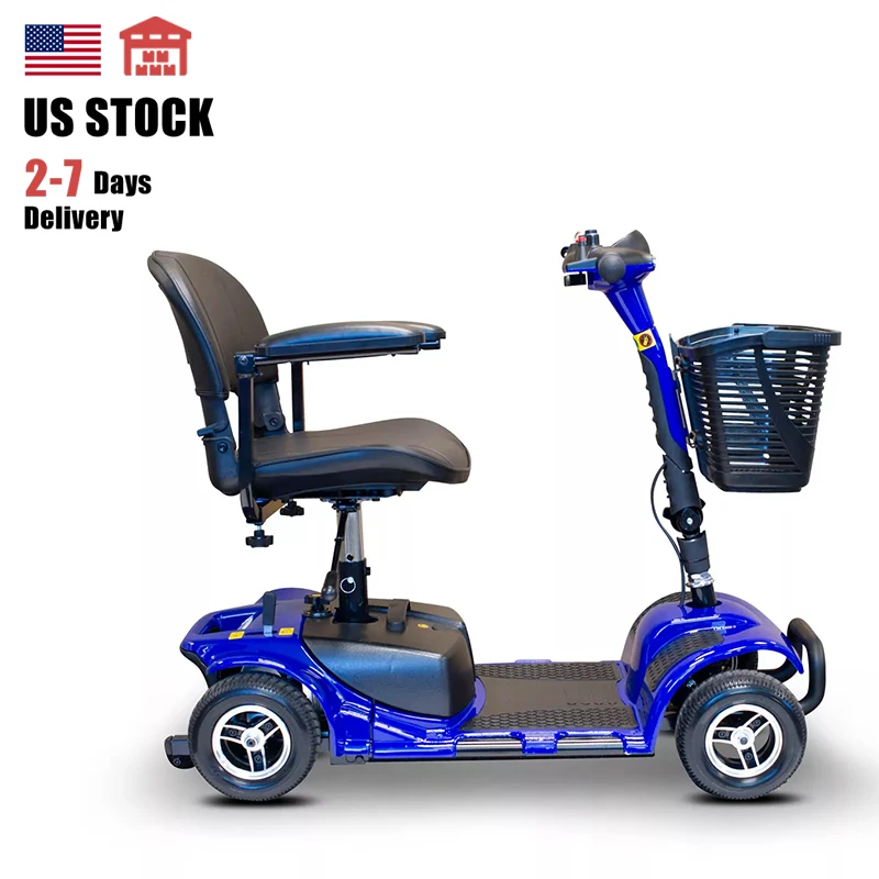 

US Store High Quality Detachable 4 Wheel Folding Handicapped Electric Scooter Electric Folding Mobility Scooters For Elder