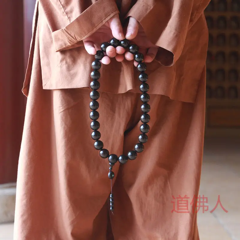 Ebony Purple Sandalwood 20 Mm18 27 36 108 Rosewood Ebony Bracelet Handhold Rosary Buddha Beads Necklace Buddhism Prayer Props