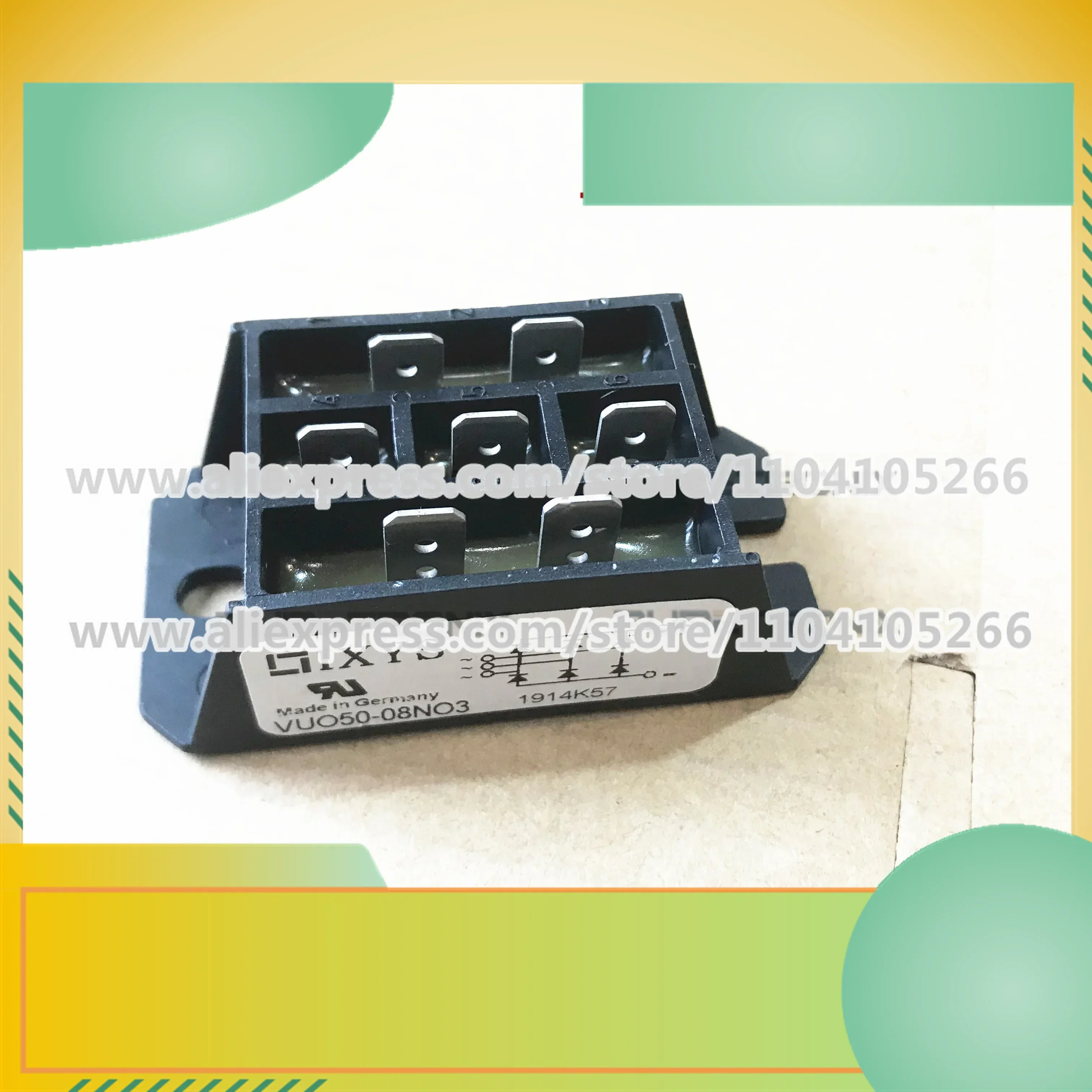 VUO50-08NO3 VUO50-12NO3 VUO50-14NO3 VUO50-16NO3 Новый оригинальный тиристорный силовой модуль