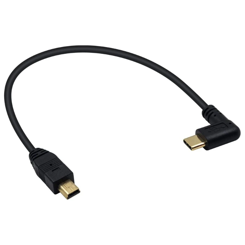 Mini USB to Type C Cable Stable Data Transmission Fast OTG Functionality for Cameras and Phones Reliable