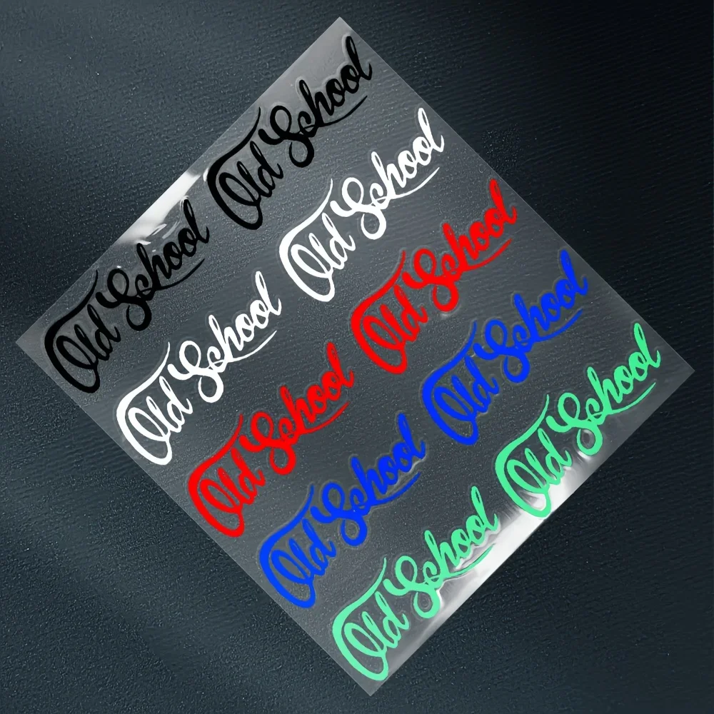 

2 шт./компл. водонепроницаемые наклейки в стиле олдскул – разноцветные виниловые наклейки для декора автомобиля, мотоцикла, скейтборда