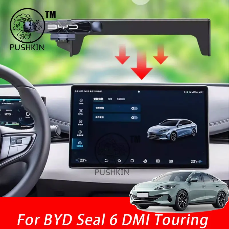 

For BYD Seal 6 C6 DMI Touring 2025 2026 Car Styling Mobile Phone Holder Screen Mount Gravity Bracket Stand Modified Accessories