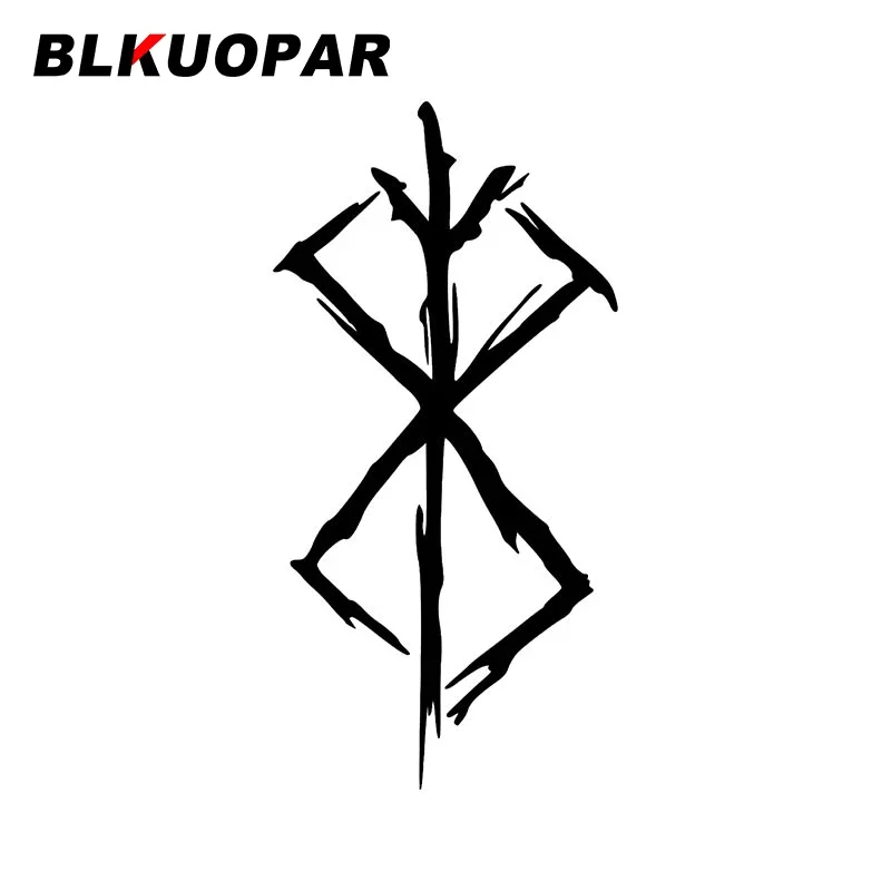 BLKUOPAR 이클립스 데이 구트 룬 자동차 스티커, DIY 비닐, 크리에이티브 데칼, 폐색 스크래치, 자외선 차단 에어컨, 자동차 용품