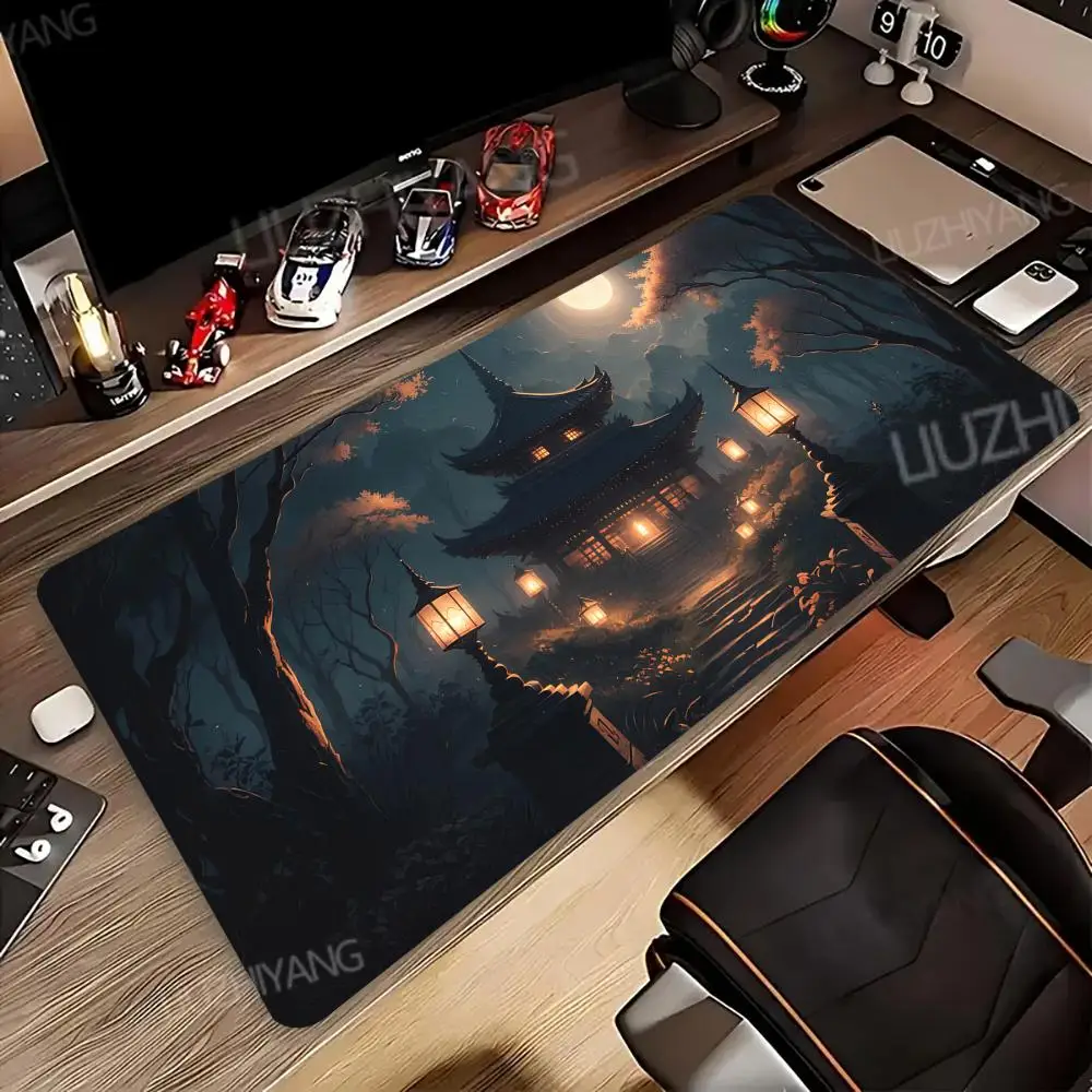 

Japan landscape Mouse Pad Computer New XXL MousePads Keyboard Mouse Mat Gamer Soft Office Carpet Table Mats Long Mouse Pad