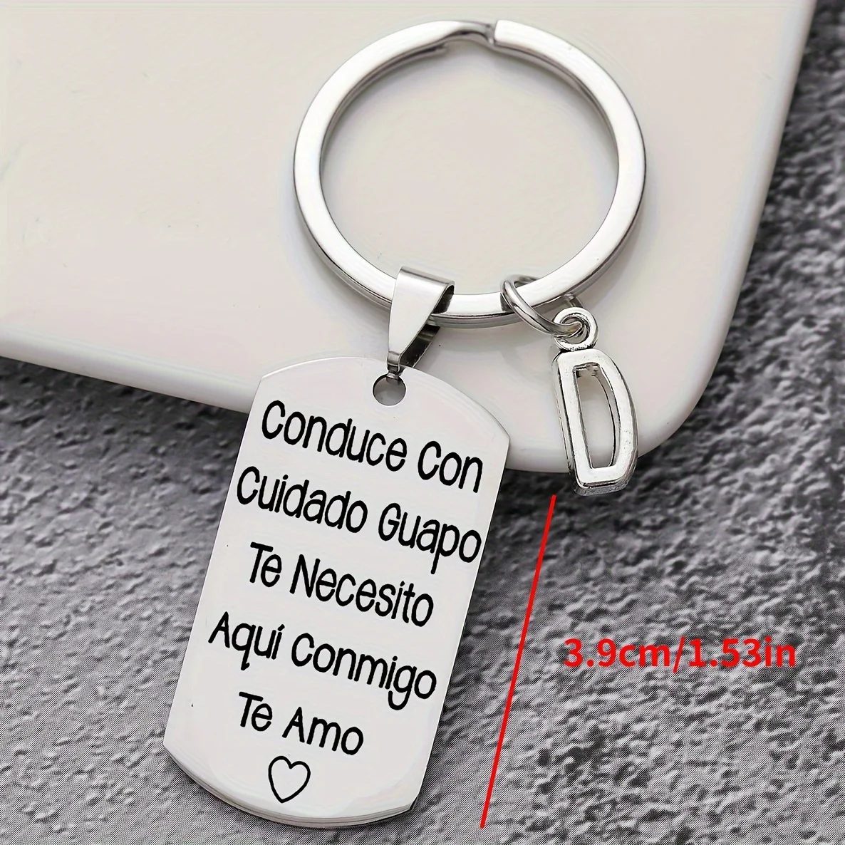 1PC Stainless Steel Keychain Gift for My Man To My Husband Valentine‘s Day Boyfriend‘s Gift’