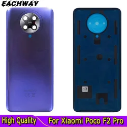 Xiaomi Poco F2 Pro için arka pil cam kapak arka konut kapı kasa Poco F2 Pro pil kapağı Pocophone yedek parçalar