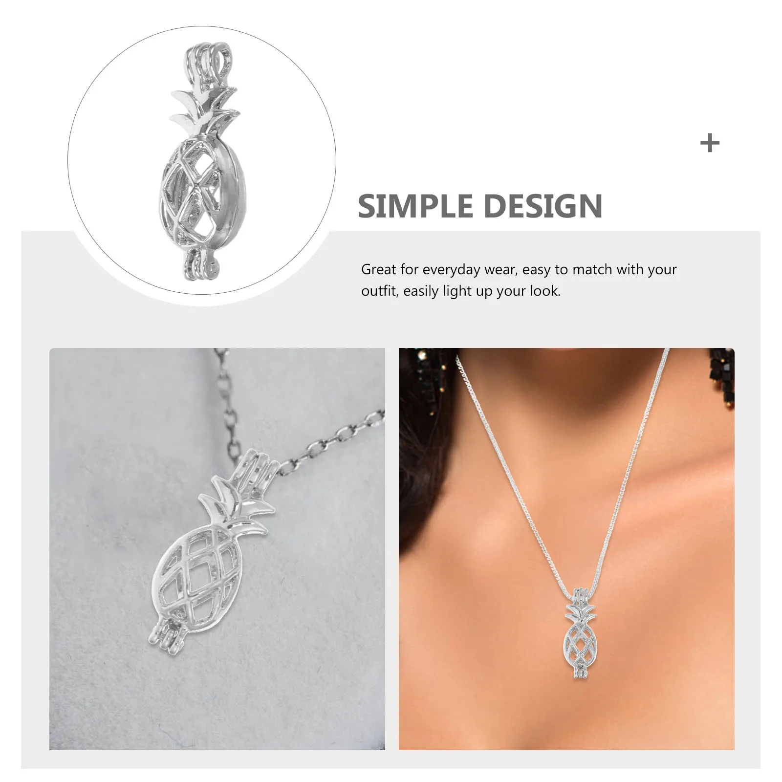 

Подвеска в виде ананаса, металлическая цепочка на ключицы, ожерелье, аксессуары для изготовления ювелирных изделий своими руками, фруктовый орнамент, подвесной декор, подарок