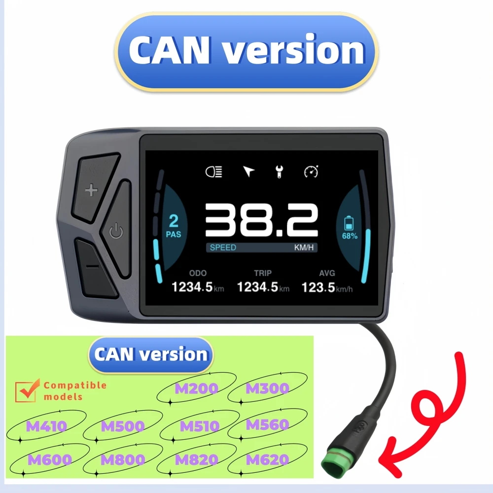 Bafang mid-motor EB02 Color Bluetooth Display M560 M600 M510 De-Speed Limit Map Navigation BBS0102 G340 Change Wheel Diameter