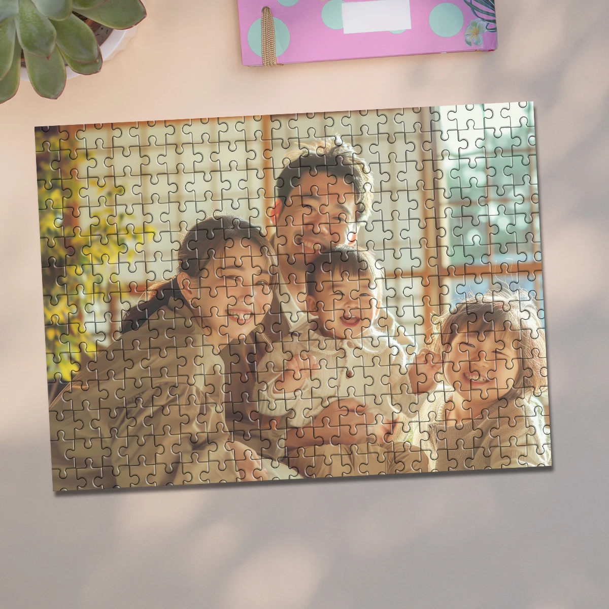 35/300/500/1000pcs Personalized Custom Photo Puzzle family photo Creative Commemorative Gift Families Games