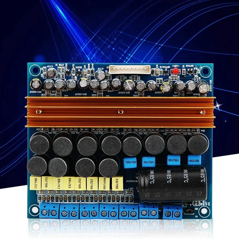 A69F-Digital Power Amplifier Board, 100W+100W+4X50W AMP Module TPA3116 5.1 Sound-Channel Class D Audio Amplifier Board